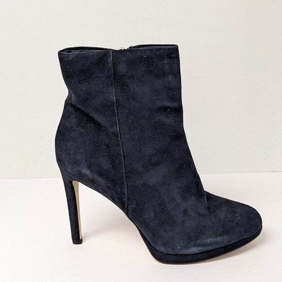 Nine West Quanette Ankle Boots, Navy Suede, Womens 10 M - Picture 2 of 6